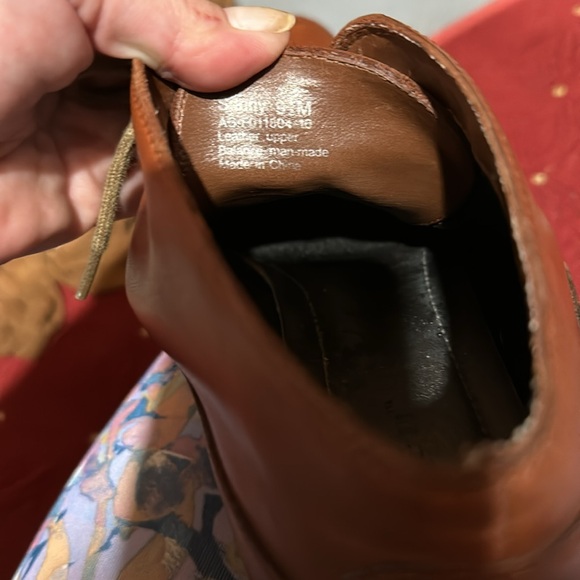 Geller II Brown Square Toe Lace Up Leather Ankle Boots - Picture 8 of 8